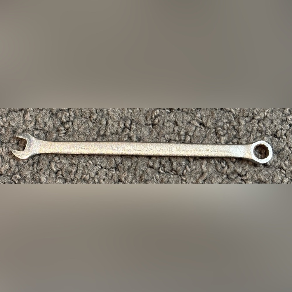 Task Force 1/4” Chrome Vanadium Combination Wrench